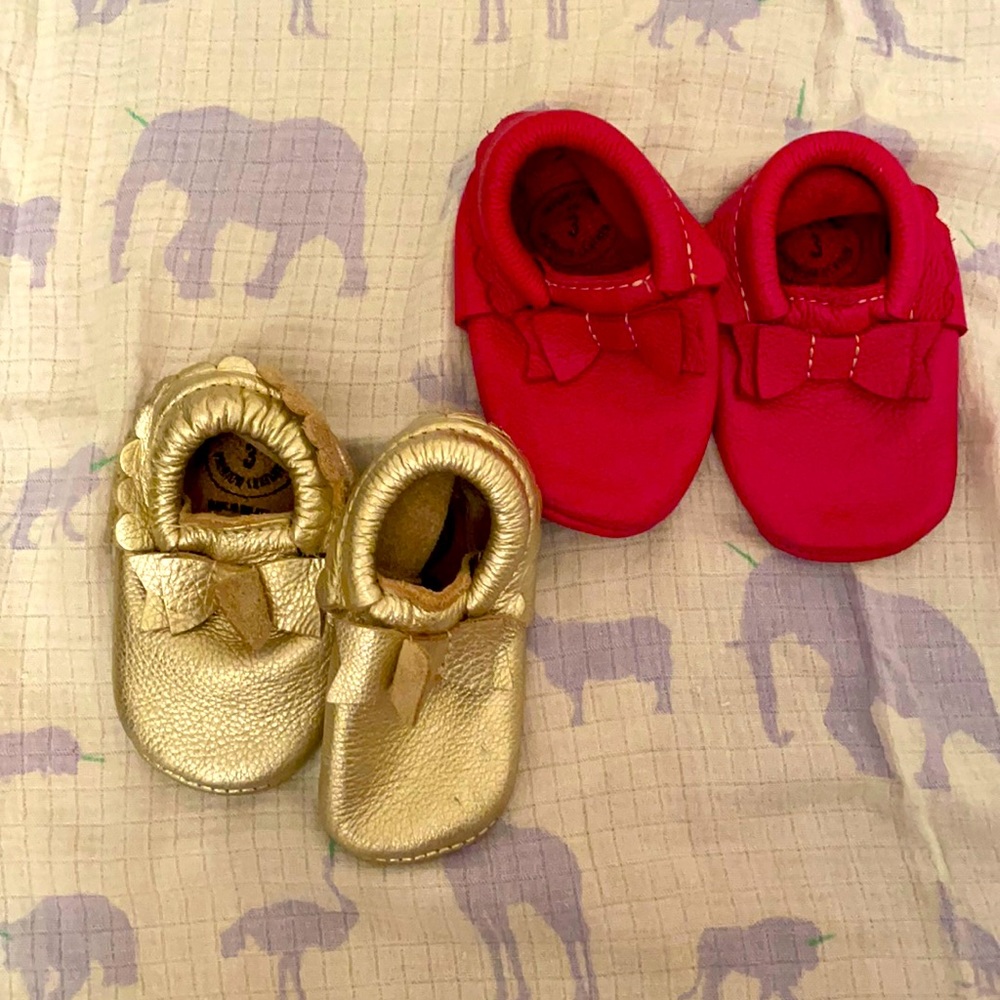 Freshly Picked Baby Moccosins - 2 pair, size 3